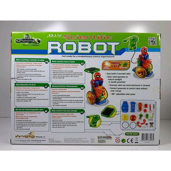 GreeneX DIY Scientific Robot Solar or Hand Crank Powered Lot of 2 - Picture 3 of 6